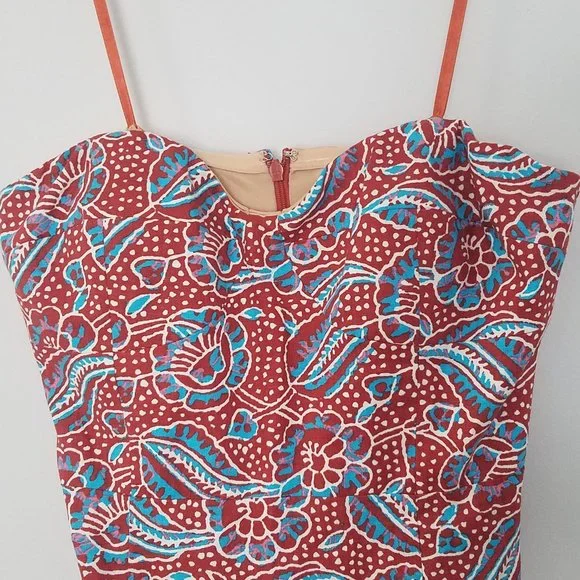 Veronica Beard Fiore Linen Blend floral midi dress - Picture 3 of 13